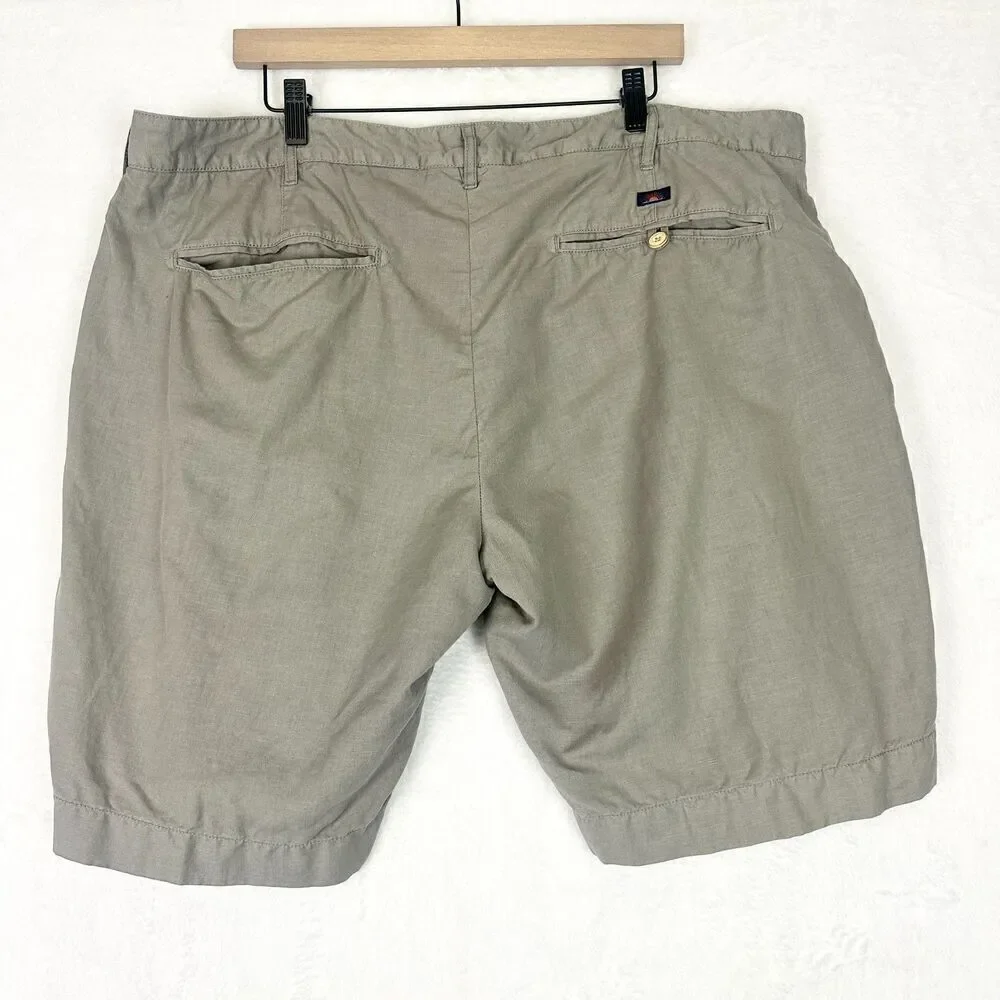 Faherty Men's Linen Cotton Shorts Size 40 Flat Front 9.5
